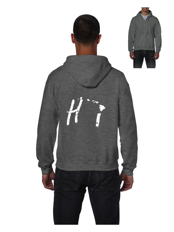- Men's Sweatshirt Full-Zip Pullover, up to Men Size 5XL - Hawaii