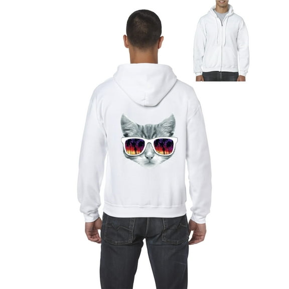 Artix - Men's Sweatshirt Full-Zip Pullover, up to Men Size 5XL - Kitty