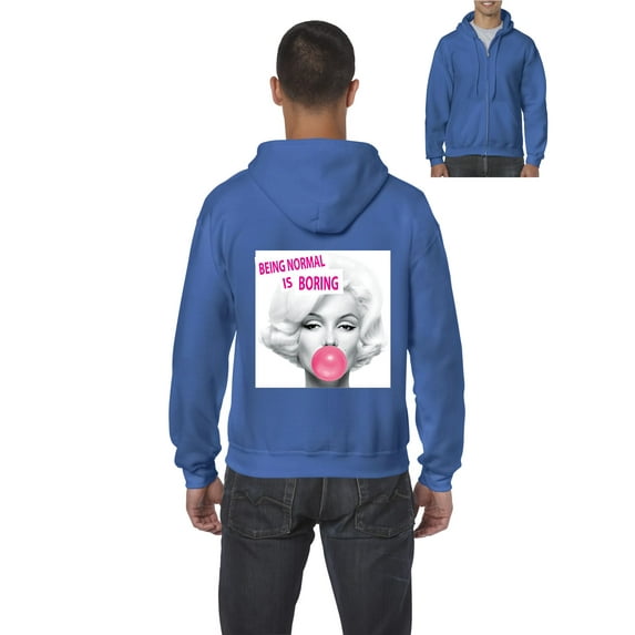 Artix - Men's Sweatshirt Full-Zip Pullover, up to Men Size 5XL - Marilyn Monroe