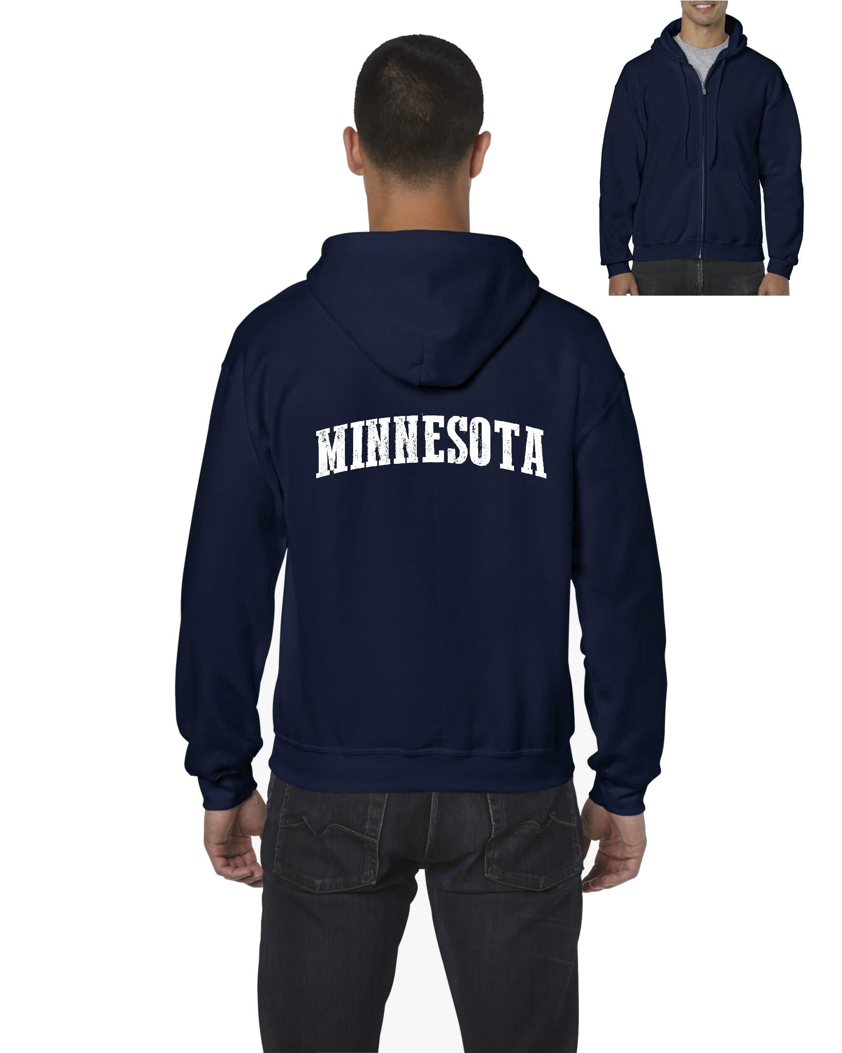 Artix Men's Sweatshirt Full-Zip Pullover Minnesota