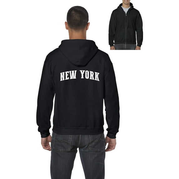 Artix - Men's Sweatshirt Full-Zip Pullover, up to Men Size 5XL - New York City