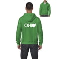 thumbnail image 1 of Artix - Men's Sweatshirt Full-Zip Pullover, up to Men Size 5XL - Ohio Map, 1 of 5
