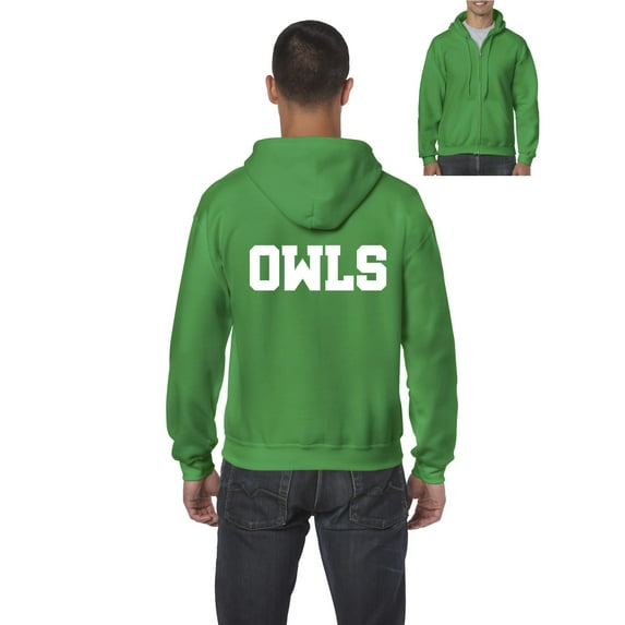 Artix - Men's Sweatshirt Full-Zip Pullover - Owls