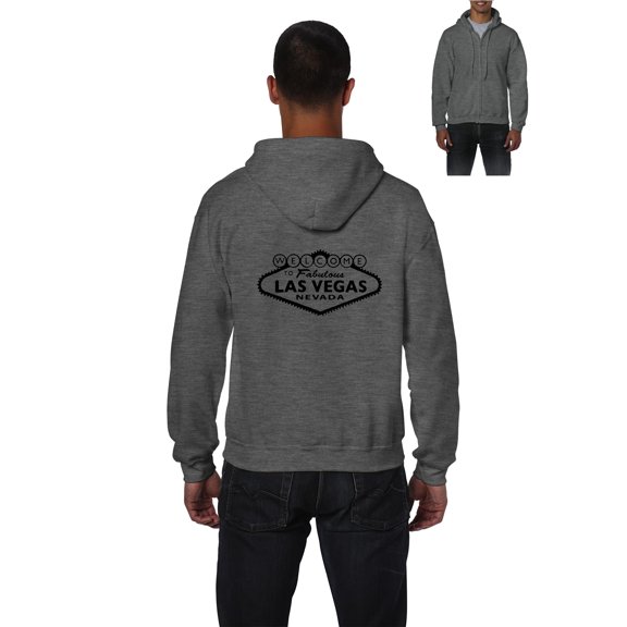 Artix - Men's Sweatshirt Full-Zip Pullover, up to Men Size 5XL - Welcome to Las Vegas Nevada