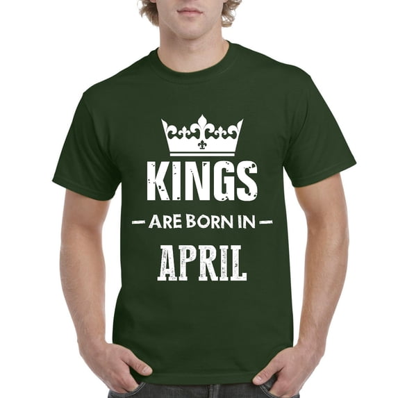 Artix - Men's T-Shirt Short Sleeve - Birthday Gift Kings Are Born In April