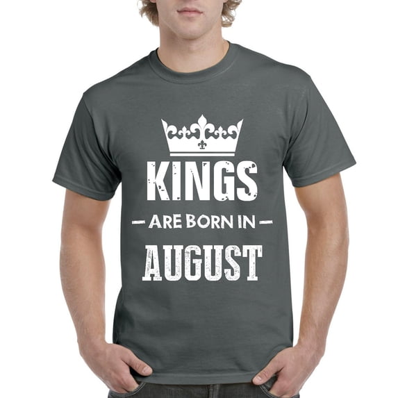 Artix - Men's T-Shirt Short Sleeve - Birthday Gift Kings Are Born In August