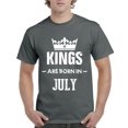 thumbnail image 1 of Artix - Men's T-Shirt Short Sleeve - Birthday Gift Kings Are Born In July, 1 of 3