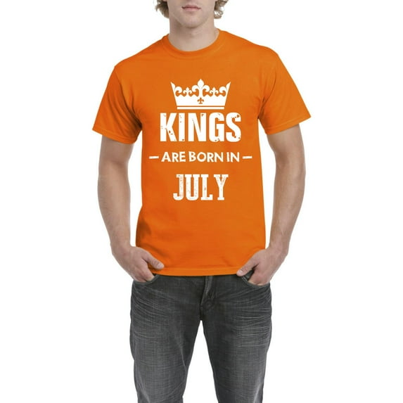 Artix - Men's T-Shirt Short Sleeve - Birthday Gift Kings Are Born In July