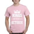 thumbnail image 1 of Artix - Men's T-Shirt Short Sleeve - Birthday Gift Kings Are Born In October, 1 of 3