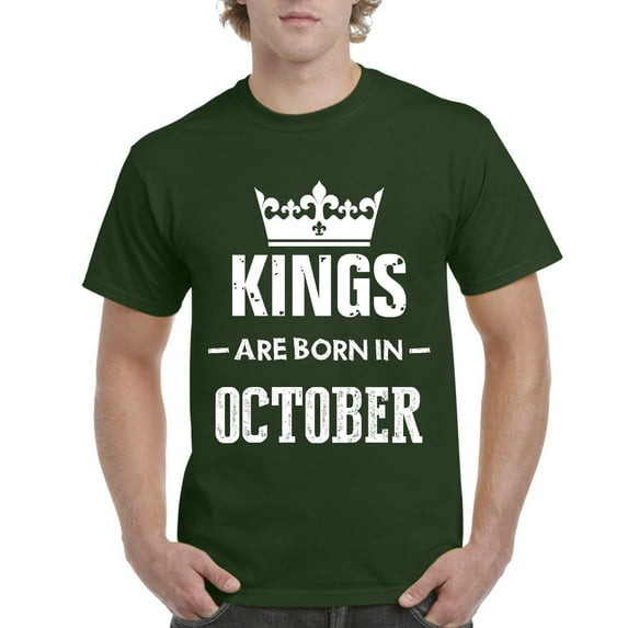 Artix - Men's T-Shirt Short Sleeve - Birthday Gift Kings Are Born In October