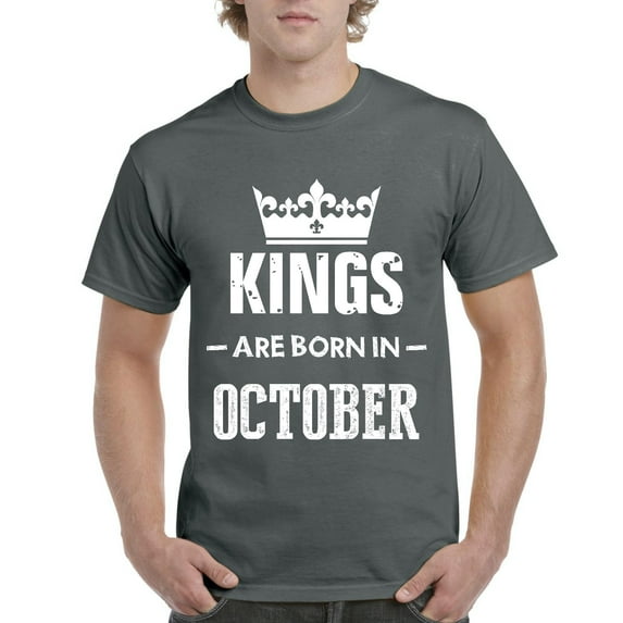 Artix - Men's T-Shirt Short Sleeve - Birthday Gift Kings Are Born In October