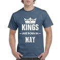 thumbnail image 1 of Artix - Men's T-Shirt Short Sleeve - Birthday Gift Kings are Born in May, 1 of 3