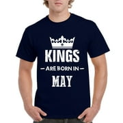 Artix - Men's T-Shirt Short Sleeve - Birthday Gift Kings are Born in May