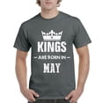 thumbnail image 1 of Artix - Men's T-Shirt Short Sleeve - Birthday Gift Kings are Born in May, 1 of 3