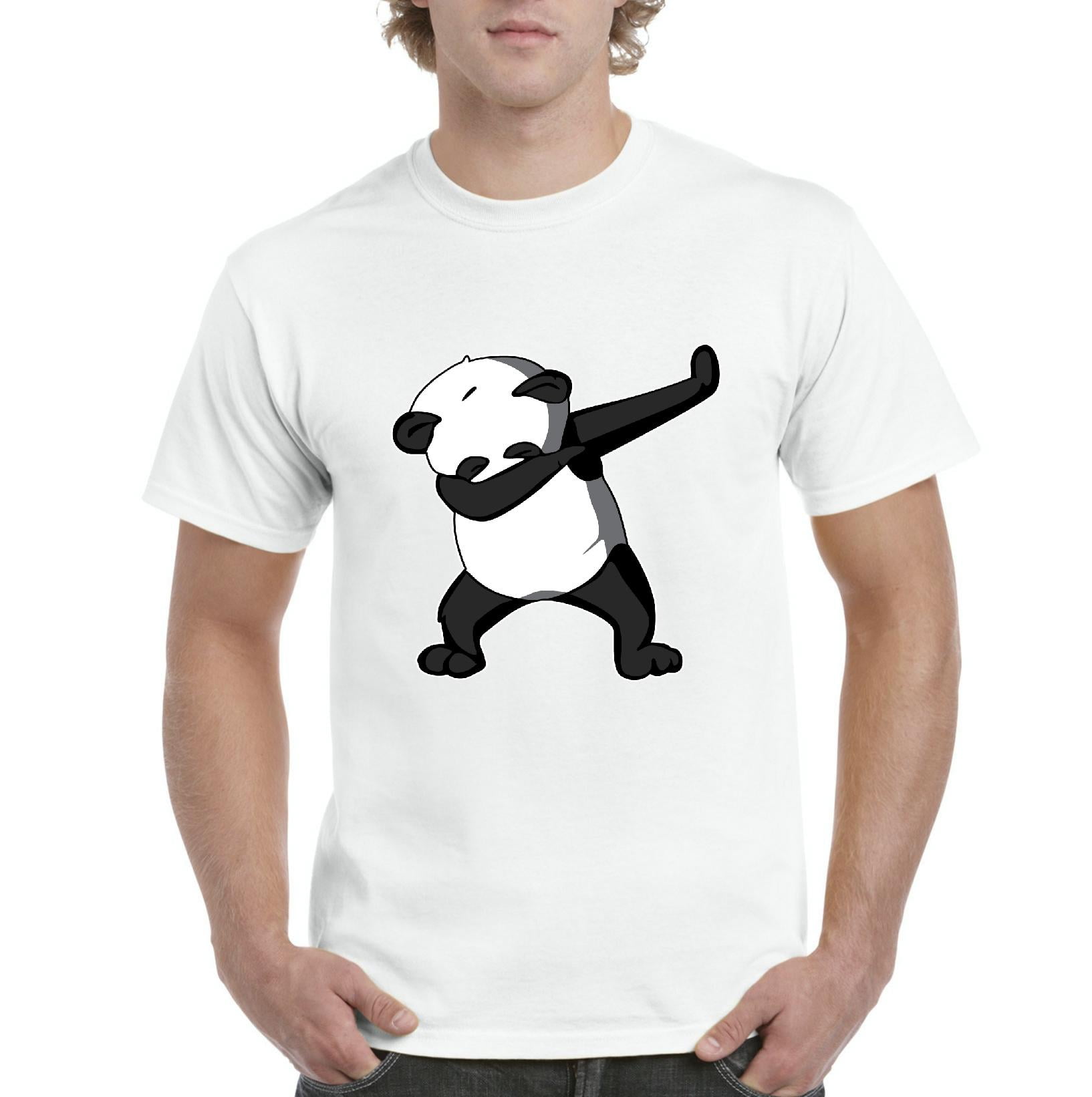 Artix - Men's T-Shirt Short Sleeve - Dancing Panda - Walmart.com