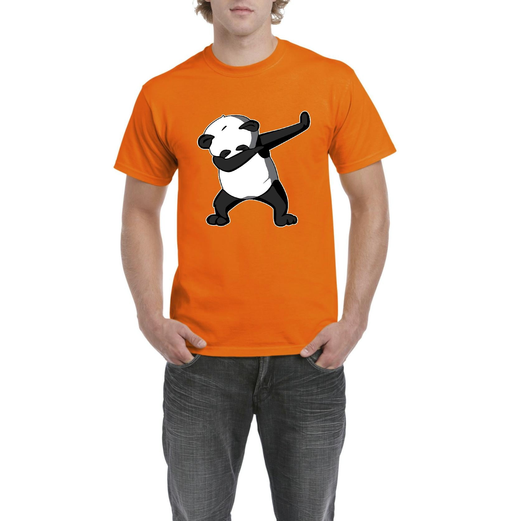 Artix - Men's T-Shirt Short Sleeve - Dancing Panda - Walmart.com