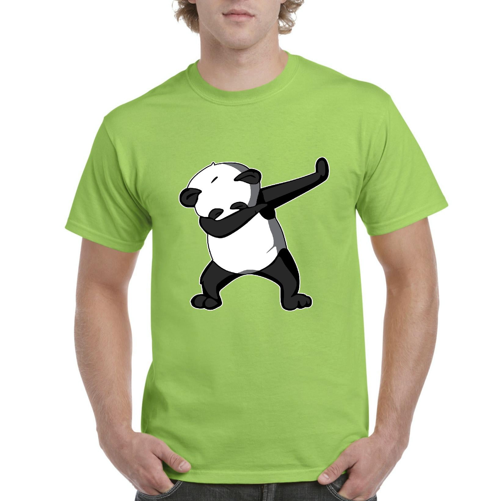 Artix - Men's T-Shirt Short Sleeve - Dancing Panda - Walmart.com