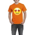 thumbnail image 1 of Artix - Men's T-Shirt Short Sleeve - Emoji Heart-Shaped Eyes, 1 of 3