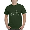 thumbnail image 1 of Artix - Men's T-Shirt Short Sleeve - Golfer's Heartbeat, 1 of 3