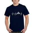 thumbnail image 1 of Artix - Men's T-Shirt Short Sleeve - Heartbeat Mountains, 1 of 3