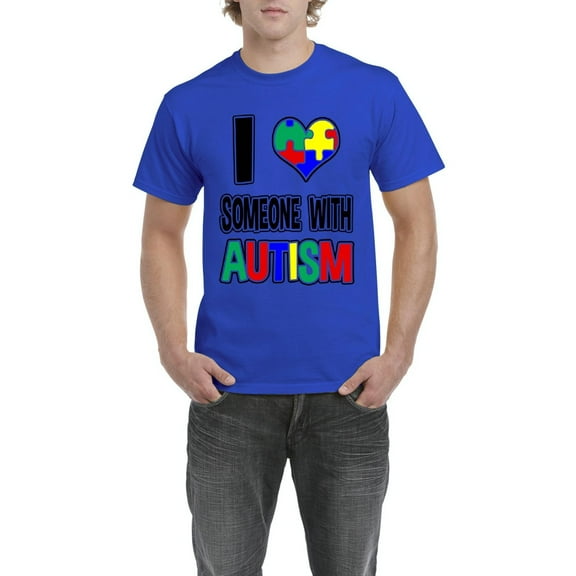 Artix - Men's T-Shirt Short Sleeve - I Love Someone With Autism