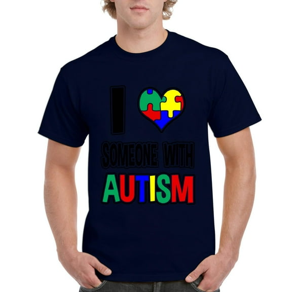 Artix - Men's T-Shirt Short Sleeve - I Love Someone With Autism