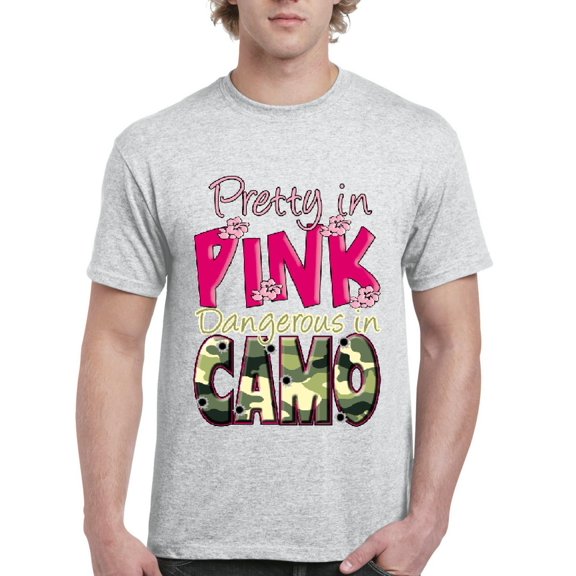 Artix - Men's T-Shirt Short Sleeve - Pretty in Pink Dangerous in Camo