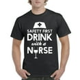 thumbnail image 1 of Artix - Men's T-Shirt Short Sleeve - Safety First With A Nurse, 1 of 5