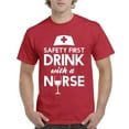 thumbnail image 1 of Artix - Men's T-Shirt Short Sleeve - Safety First With A Nurse, 1 of 3