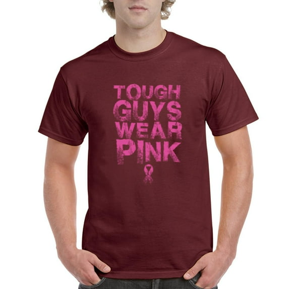 Artix - Men's T-Shirt Short Sleeve - Tough Guys Wear Pink Cancer