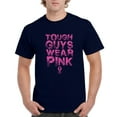 thumbnail image 1 of Artix - Men's T-Shirt Short Sleeve - Tough Guys Wear Pink Cancer, 1 of 3