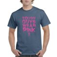thumbnail image 1 of Artix - Men's T-Shirt Short Sleeve - Tough Guys Wear Pink Cancer, 1 of 3