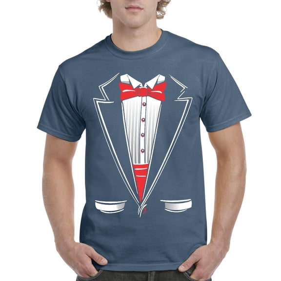 Artix - Men's T-Shirt Short Sleeve - Tuxedo Prom Costume