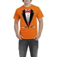 thumbnail image 1 of Artix - Men's T-Shirt Short Sleeve - Tuxedo Prom Costume, 1 of 3