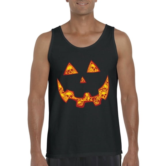 Artix - Men's Tank Top for Men - Halloween Costume Pumpkin Face