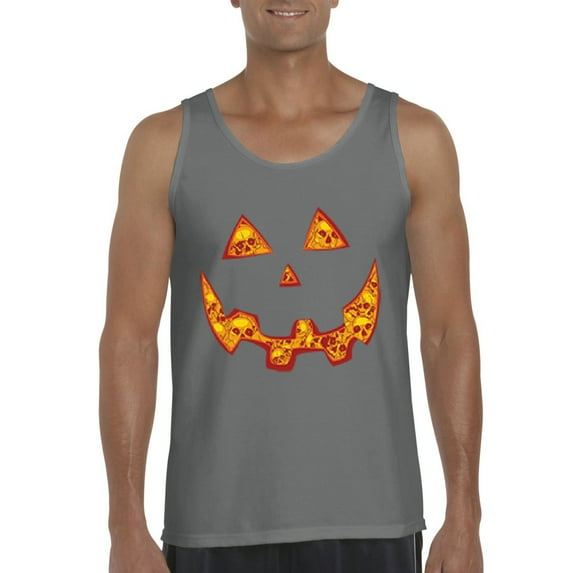Artix - Men's Tank Top for Men - Halloween Costume Pumpkin Face