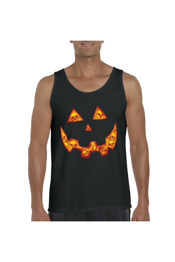 - Men's Tank Top for Men - Halloween Costume Pumpkin Face