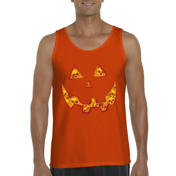 Artix - Men's Tank Top for Men - Halloween Costume Pumpkin Face