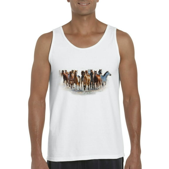 Artix - Men's Tank Top for Men - Horses Herd