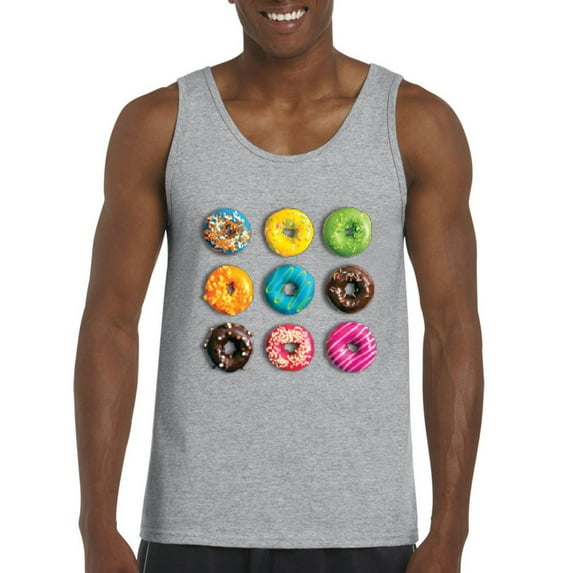 Artix - Men's Tank Top for Men - Love Food Donuts Doughnuts