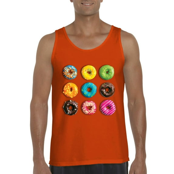 Artix - Men's Tank Top for Men - Love Food Donuts Doughnuts