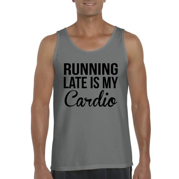Artix - Men's Tank Top for Men - Running Late is My Cardio