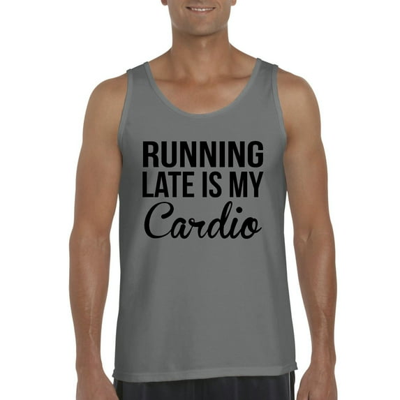 Artix - Men's Tank Top for Men - Running Late is My Cardio