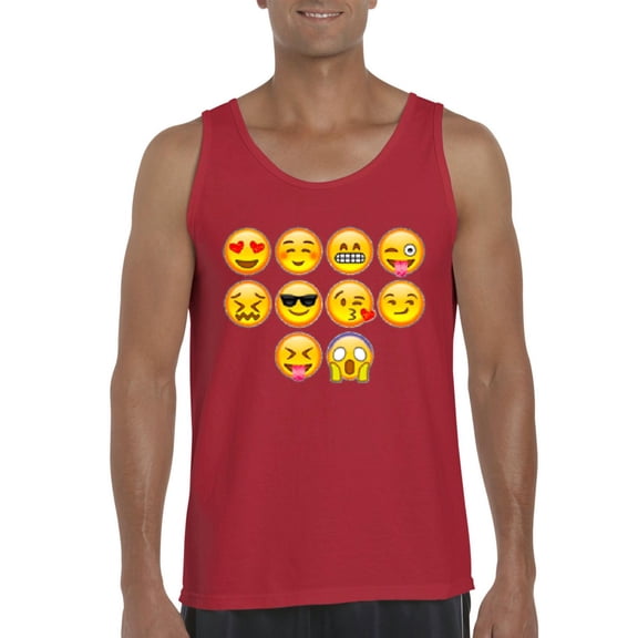 Artix - Men's Tank Top for Men, up to Men Size 3XL - Emoji Entourage
