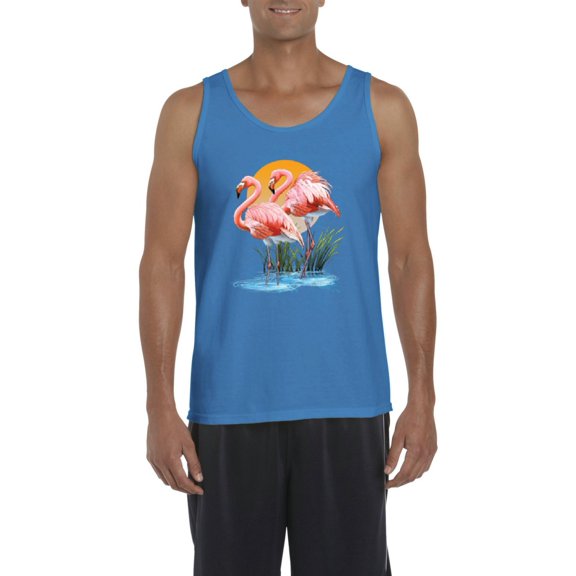 Artix - Men's Tank Top for Men, up to Men Size 3XL - Flamingo