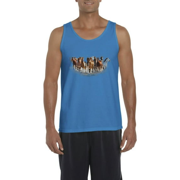 Artix - Men's Tank Top for Men, up to Men Size 3XL - Horses Herd