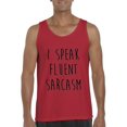 thumbnail image 1 of Artix - Men's Tank Top for Men, up to Men Size 3XL - I Speak Fluent Sarcasm, 1 of 5