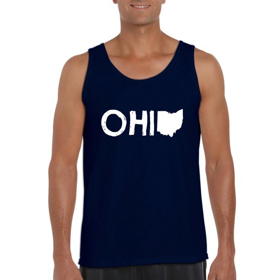 Artix - Men's Tank Top for Men, up to Men Size 3XL - Ohio Map