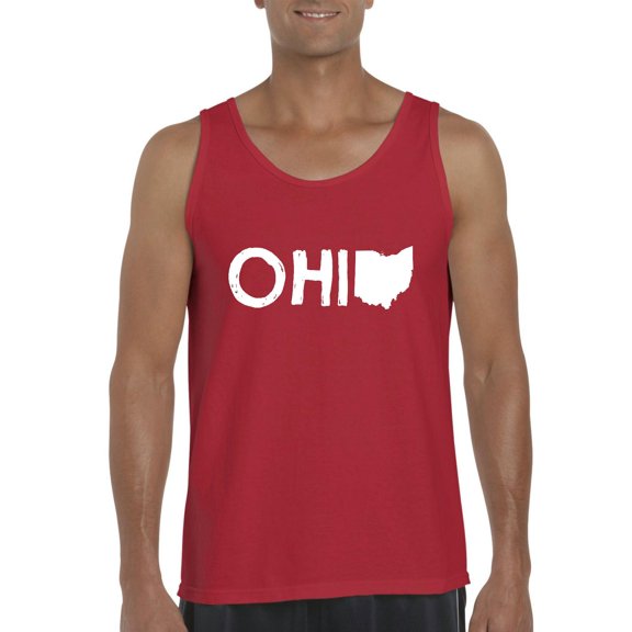 Artix - Men's Tank Top for Men, up to Men Size 3XL - Ohio Map