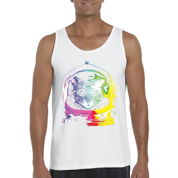 Artix - Men's Tank Top for Men, up to Men Size 3XL - Space Cat